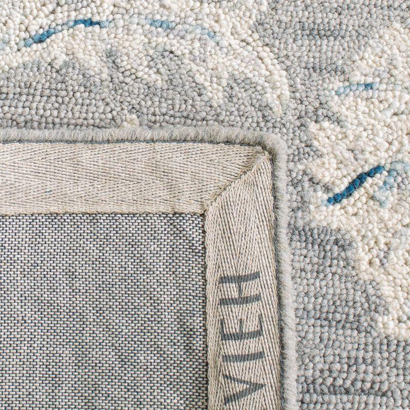 Micro-Loop MLP506 Hand Tufted Indoor Runner Rug - Grey/Ivory - 2'3"x11' - Safavieh