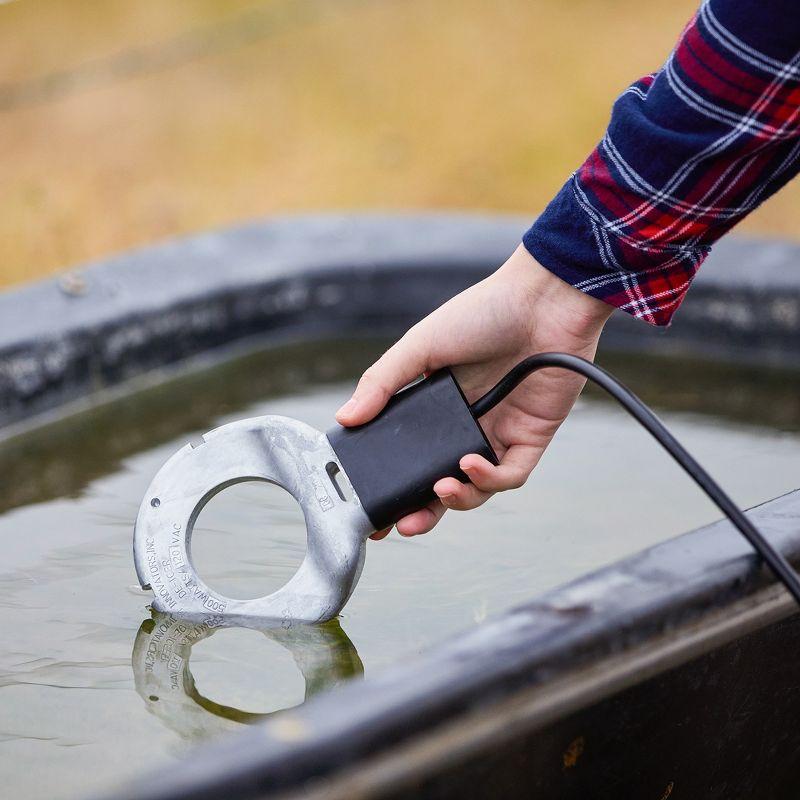 Cast Aluminum 500W Utility Water De-Icer for Birdbaths and Livestock Tanks