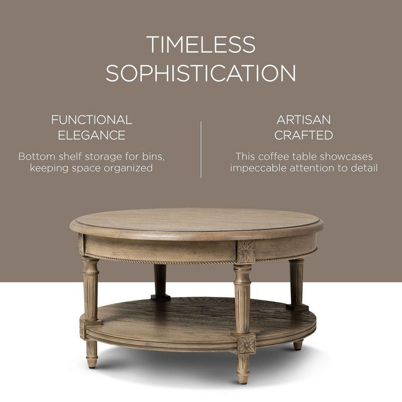 Maven Lane Maven Lane Pullman Round Wooden Coffee Table