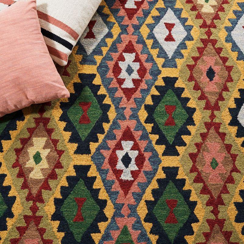 Foundry Select Ashle Hand Tufted 0.8 Wool 0.1 Cotton 0.1 Latex Southwestern Rug