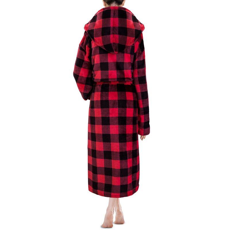 PAVILIA Fleece Robe For Women, Plush Warm Bathrobe, Fluffy Soft Spa Long Lightweight Fuzzy Cozy, Satin Trim