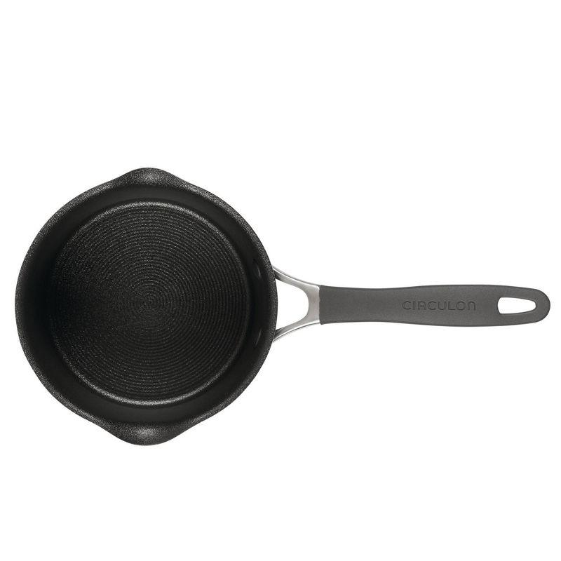 Circulon A1 Series with ScratchDefense Technology 2qt Nonstick Induction Straining Saucepan with Lid Graphite: Dishwasher-Safe Aluminum Cookware