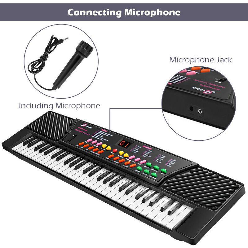 Costway 54 Keys  Electronic Music Keyboard Kid Piano Organ W/Mic & Adapter