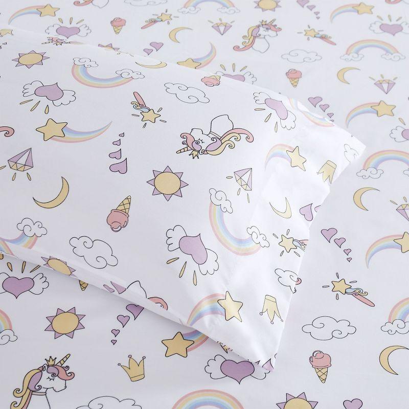 Magical Unicorns Microfiber Kids' Sheet Set By Sweet Home Collection®