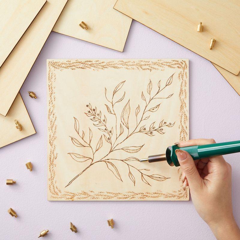 Bright Creations 8 Pack Thin 8x8 Wood Squares for DIY Crafts, Unfinished 1/5 Inch Basswood Plywood for Laser Cutting, Wood Burning
