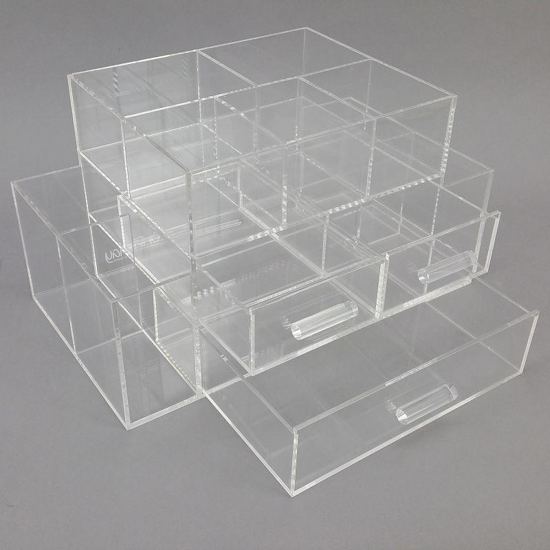 OnDisplay Amara 3 Drawer Tiered Acrylic Makeup/Jewelry Organizer