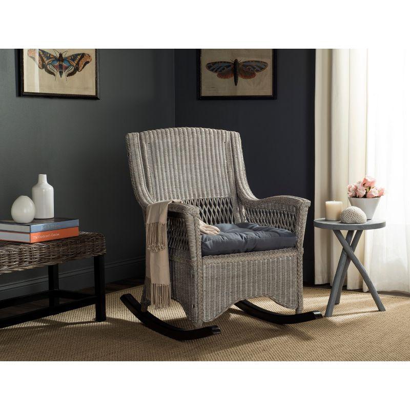Aria Rocking Chair - SEA8036 - Antique/Grey - Safavieh