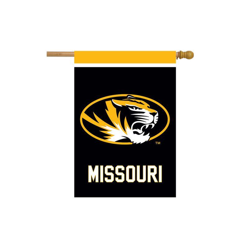 Missouri Tigers Black and Gold Outdoor House Flag