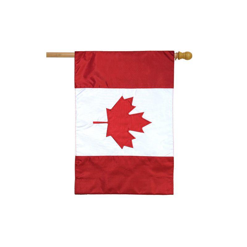 Briarwood Lane Everyday House Flag 40x28 For Outdoor Canada Applique & Embroidered House Flag Flag House Flag