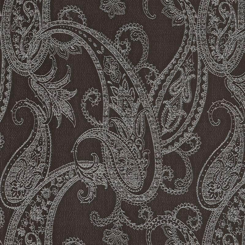 Sun Zero 100% Blackout Pedra Paisley Embroidery Back Tab Curtain Panel