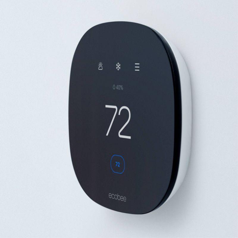 ecobee 3 Lite Smart Thermostat: Energy Star Certified, 3-Year Warranty, 4" x 4" x 0.8", Plastic, 1.23 lbs