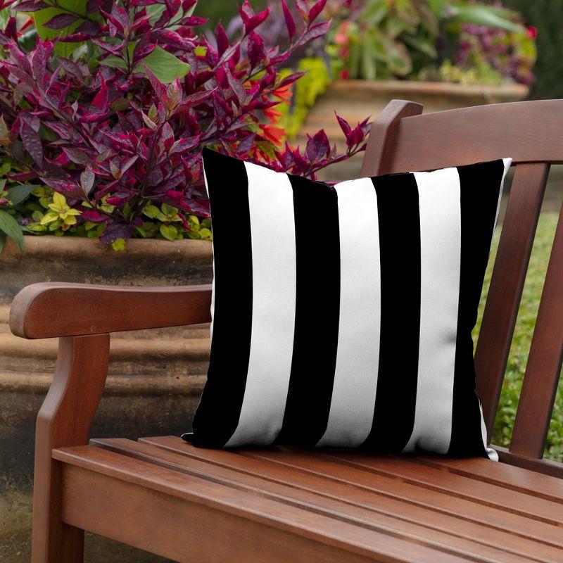 Striped Indoor/Outdoor Throw Pillow