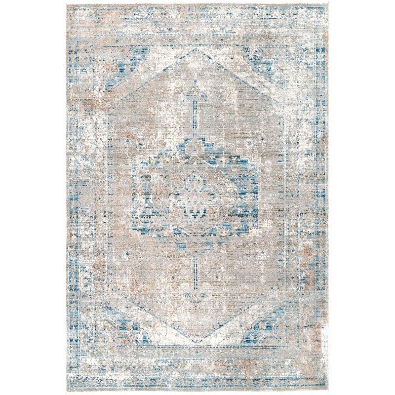 Nuloom Galilea Mottled Mast Medallion Indoor Area Rug 5x7, Gray