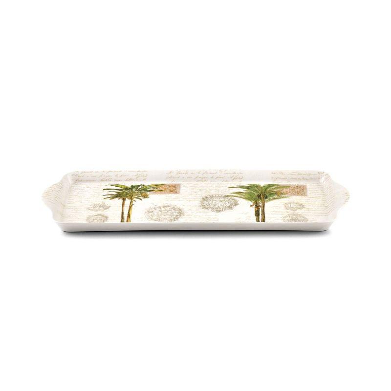 Pimpernel Vintage Palm Study Melamine Sandwich Tray 15.1X6.5"