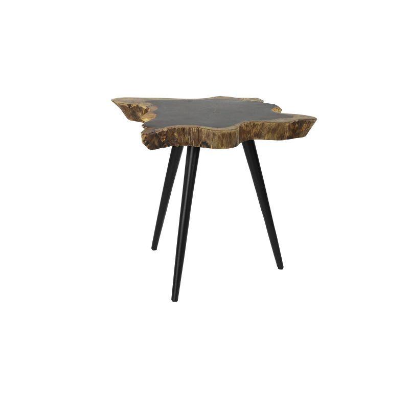 Contemporary Rosewood Accent Table with Splayed Legs - Olivia & May