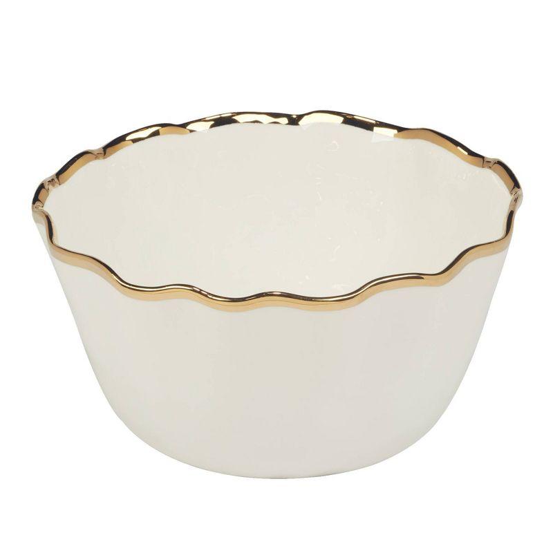 Certified International Regency Gold Deep Bowl 10.5in x 5.5in | Wayfair