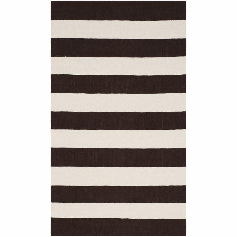 Montauk MTK712 Hand Woven Indoor Accent Rug - Chocolate/Ivory - 3'x5' - Safavieh