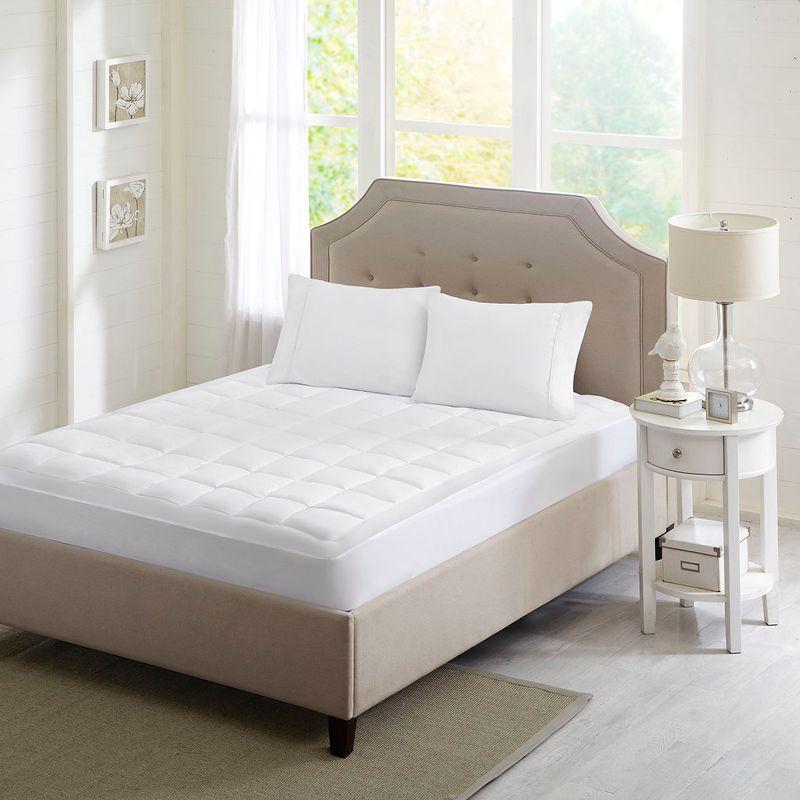 Ultra-Soft White Microfiber Twin XL Mattress Pad