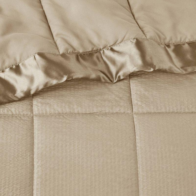 Madison Park Cambria Oversized Down Alternative Blanket with Satin Trim