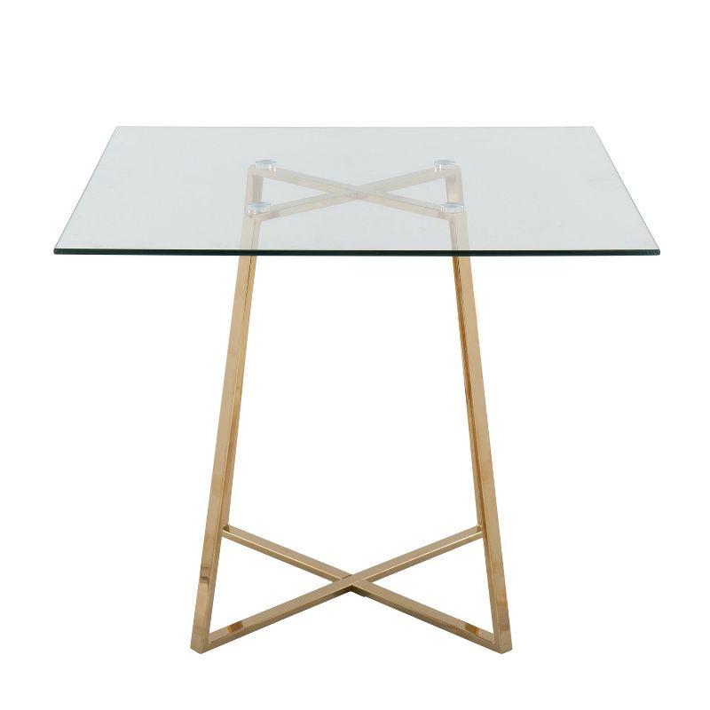 36" Cosmo Square Dining Table Glass - LumiSource