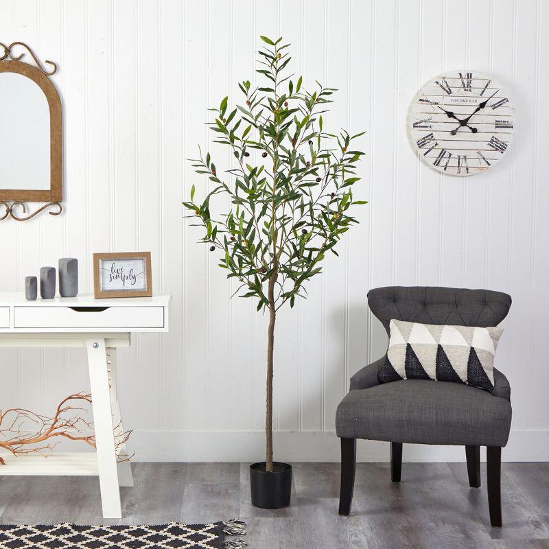 Nearly Natural 6-ft Olive Artificial Tree
