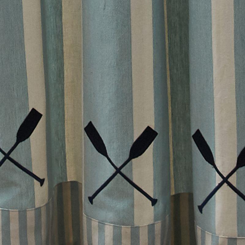 Park Designs River Runner Stripe Shower Curtain 72" X 72"