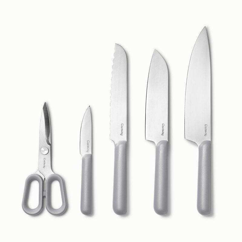 Gray 14-Piece German Steel Knife and Birch Utensil Set