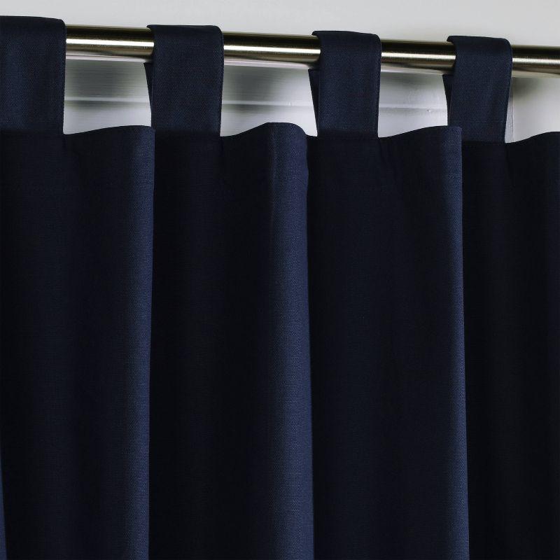 Navy Cotton Tab Top Room-Darkening Drape Panels, 40 x 72 inches