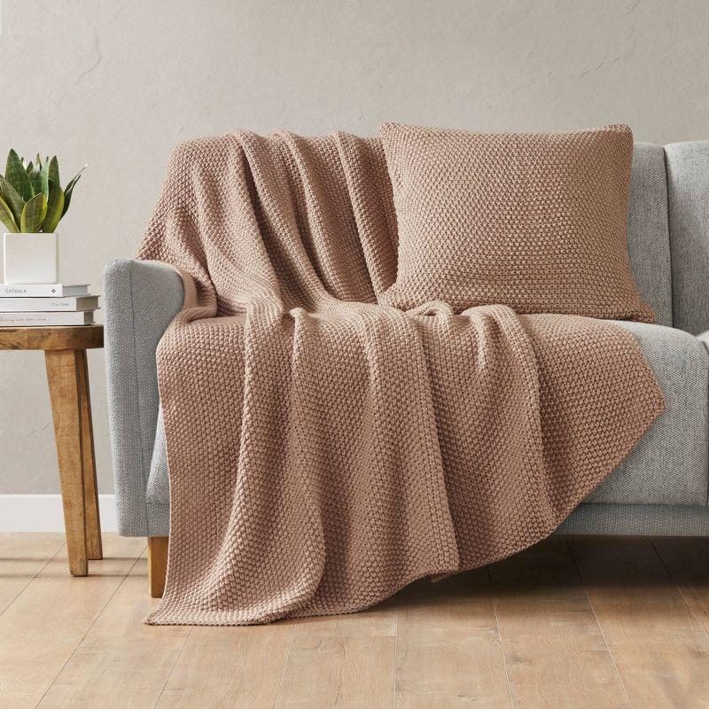 INK+IVY Tino Knit Square Euro Pillow Sham
