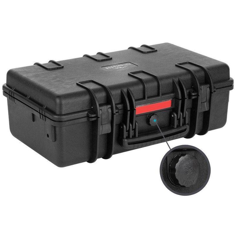 Monoprice Weatherproof Hard Case - 22in x 14in x 8in With Customizable Foam, IP67, Shockproof, Customizable Name Plate