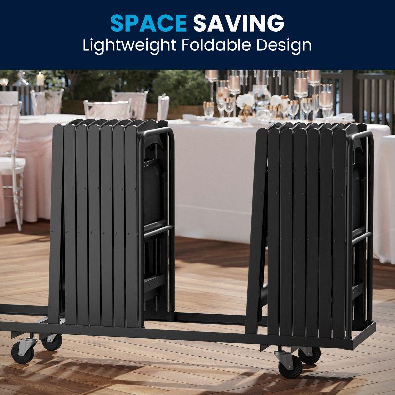 Inbox Zero Hercules Resin Folding Chair - 800LB Weight Capacity Event Chair (Set of 2)