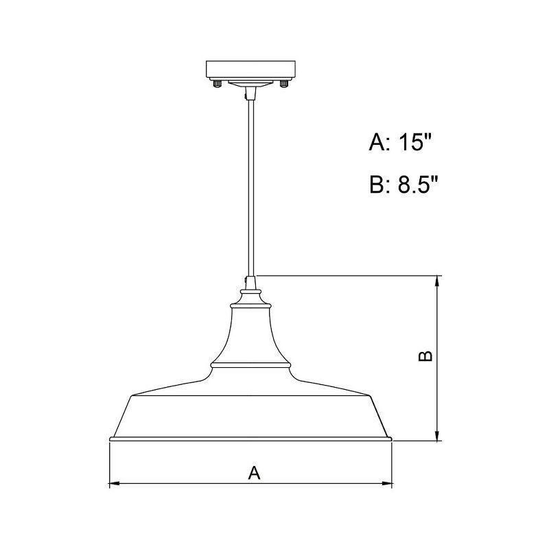 Vaxcel Dorado 1 - Light Pendant in  Red