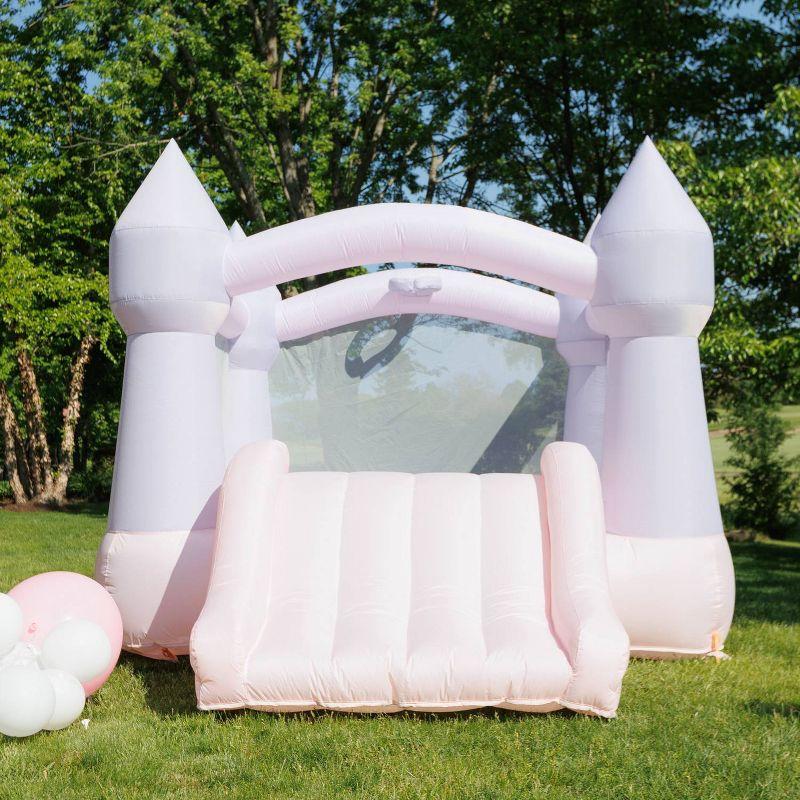 Bounceland Castle Inflatable Bounce House - Cotton Candy Pink