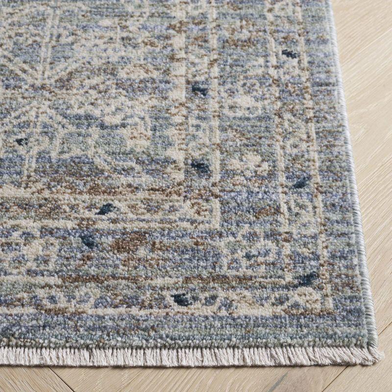 Antique Patina ANP656 Machine Made Loomed Area Rug - Blue/Ivory - 5'-3" X 7'-7" - Safavieh