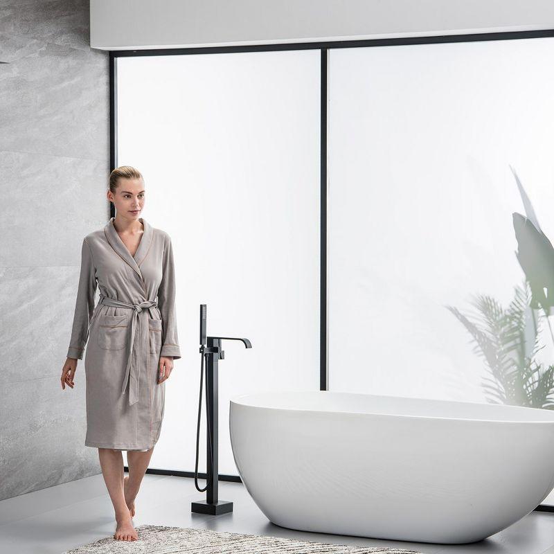 Floor Tub Filler with Diverter