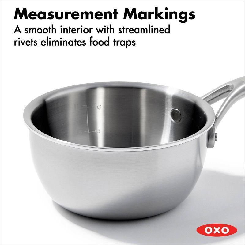 OXO Mira Tri-Ply Stainless Steel Chef's Pan with Lid