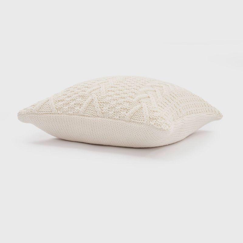 EverGrace Ratree Chunky Reversible Throw Pillow