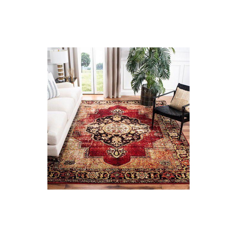 Vintage Hamadan VTH219 Power Loomed Indoor Area Rug - Red/Multi - 10'6"x14' - Safavieh