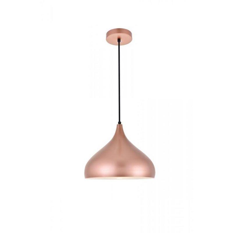 Elegant Lighting Circa 1 Light Honey Gold Pendant