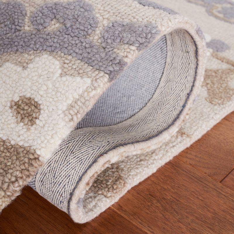 Blossom BLM375 Hand Tufted Area Rug - Grey/Beige - 3'x5' - Safavieh.