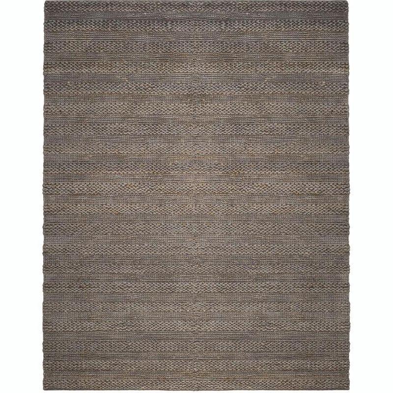 Hand-Woven Natural Fiber Rectangular Area Rug, Beige, 8' x 10'