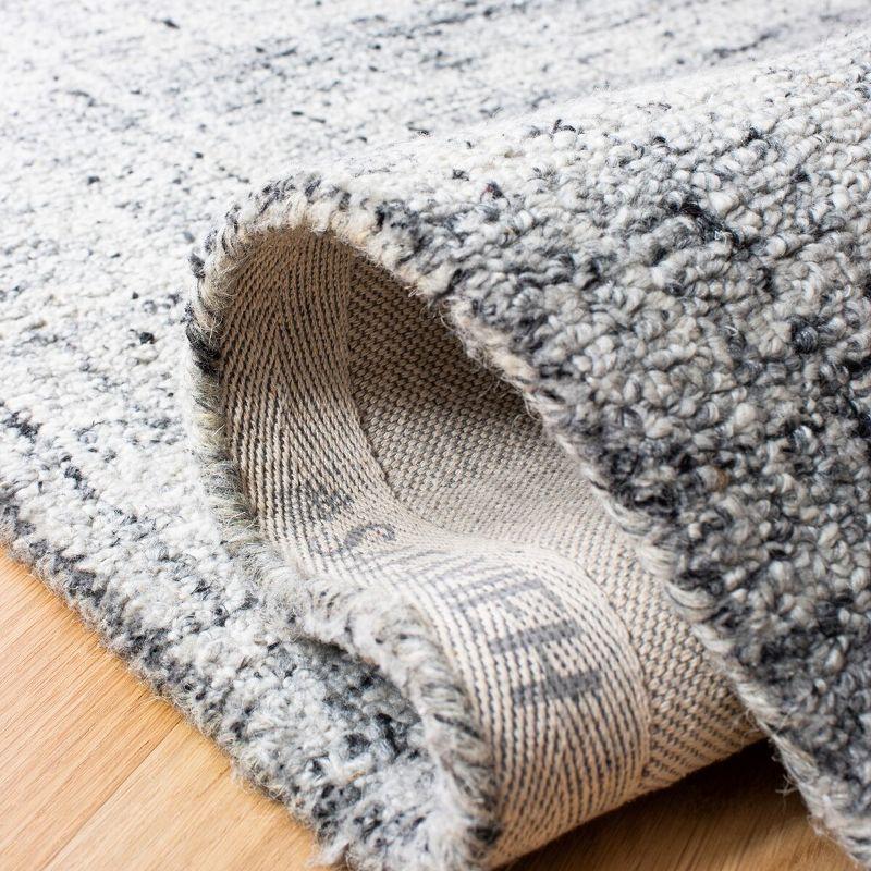 Abstract ABT141 Handmade Indoor Area Rug - Grey/Black - 8'x10' - Safavieh
