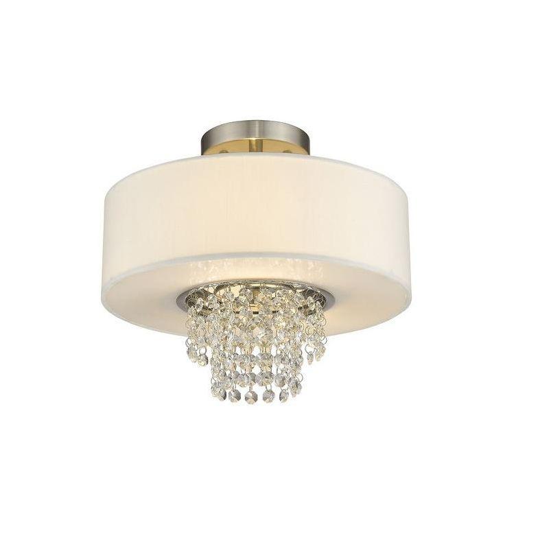 Livex Lighting Carlisle 2 - Light Semi-Flush Mount in  Brushed Nickel