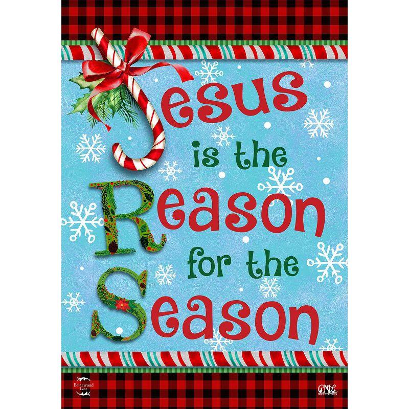 Reason for the Season Christmas House Flag 40" x 28" Polyester