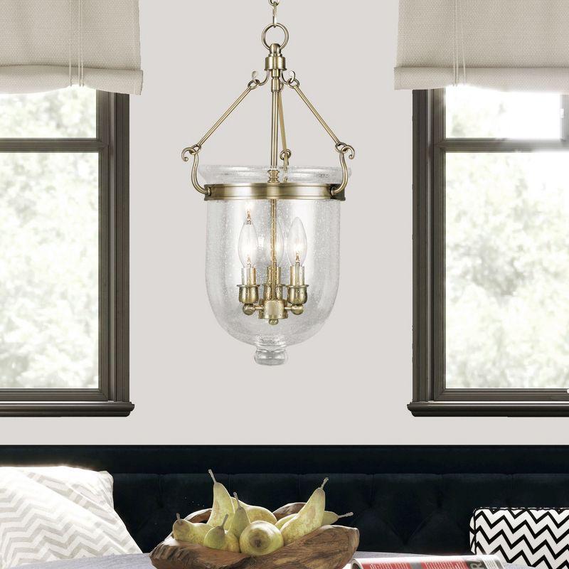Livex Lighting Jefferson 3 - Light Chandelier in  Antique Brass