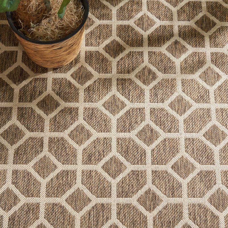 Beach House BHS127 Power Loomed Indoor/Outdoor Accent Rug - Beige/Cream - 3'x5' - Safavieh