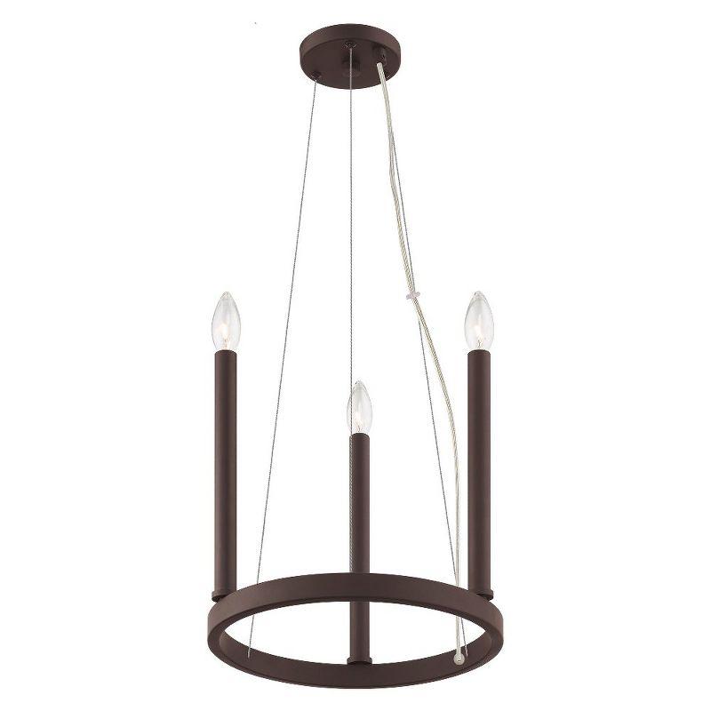 Bronze Mini Candle 3-Light Chandelier