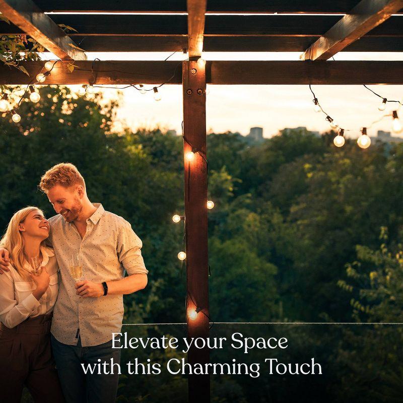 Brightech Ambience Pro 15pk 1-Watt 2700K G40 Dimmable E17 LED Vintage Edison LED Light Bulbs