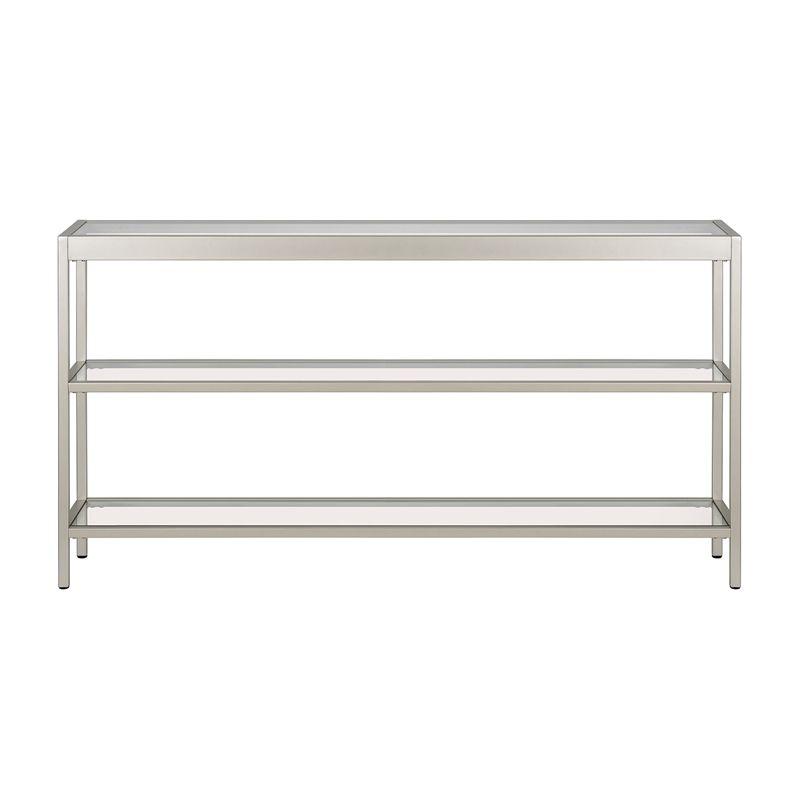 Metal Console Table in Gray - Henn&Hart