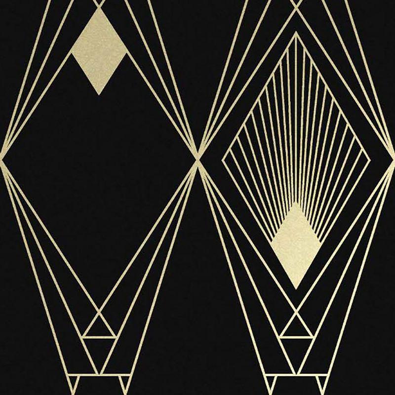 NEXT Deco Geometric Black Wallpaper